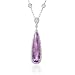 Diamond and Pink Kunzite 18k White Gold Pendant