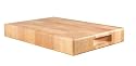 T&G Rectangular Chopping Board in End Grain Natural Hevea Wood, Medium
