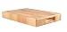 T&G Rectangular Chopping Board in End Grain Natural Hevea Wood, Medium