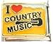 Clearly Charming I Heart Country Music Italian Charm... Clearly Charming I Heart Country Music Italian Charm...