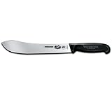 31wZRpFeugL. SL160  Victorinox Cutlery 10 Inch Butcher Knife, Blue Fibrox Handle with Microban