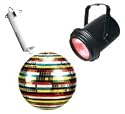 6" Rainbow Disco Mirror Ball Kit