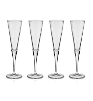4 Valencia Flute Glasses