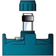 Pentair Aquatics (Rainbow Lifegard) 3 inch Cap with couplings for QL UV sterilizers - 175109