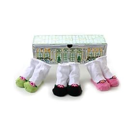 : Dolly and Dimples *Garden Party3 pk Booties in Gift Box