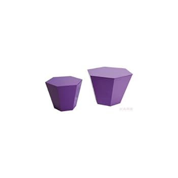 Kare design - Table basse hexagon purple 2/set