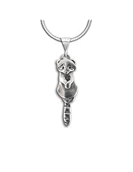 Sterling Silver Raccoon Pendant by The Magic Zoo