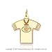 14k Yellow Gold Fine Green Bay Packers T-Shirt Pendant