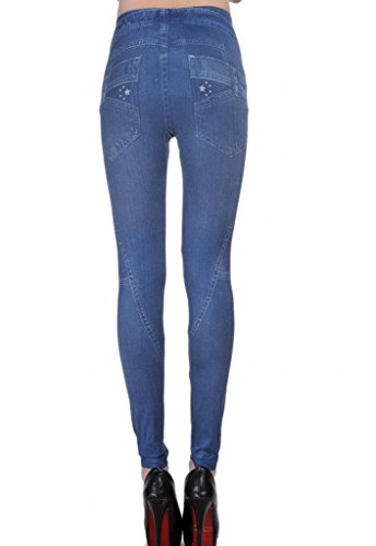 (ラボーグ)La Vogue 超美脚 レギパン レギンスパンツ パギンス レディース スキニーパンツ デニム ストレッチ チノパン 細いズボン ダークブルー