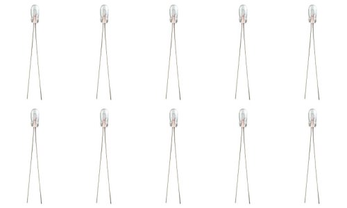 CEC Industries #680 Bulbs, 5 V, 0.3 W, Wire Terminal Base, T-1 Shape (Box of 10)