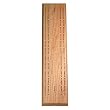 Solid Oak Wood Competition 2 track Cribbage Board with Metal Pegs - 16 Inch Board by WE Games