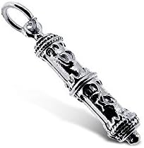 Sterling Silver 925 Authentic Mezuzah Charm