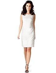 Per Una Speziale Pure Cotton Sequin & Crochet Lace Shift Dress