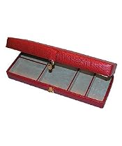 Red Leather Jewelry Box - Perfect Gift