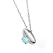 10K WG December Birthstone Small Ring Charm-Blue Topaz