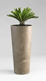 Cyan Lighting 04408 Large Cylinder Planter, Brown Finish