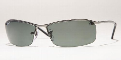 Ray-Ban RB 3183 Polarized Sunglasses - COLOR: 004 9A Gunmetal Green product image