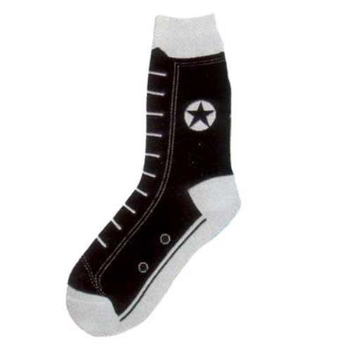 Black High Top Sneaker Socks product image