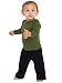 American Apparel Infant Baby Rib Karate Pant -Black