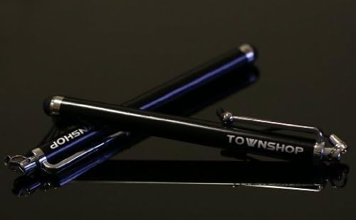 Townshop[TM] For Samsung Galaxy Avant G386 (T-Mobile) Extreme Rugged Blue/Black Dual Layer Heavy Duty Impact Armor Hybrid Kickstand Phone Case Cover + Townshop[TM] Stylus Pen