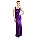Satin Chiffon Prom Dress Holiday Formal Gown Crystals Full Length Junior Plus Size