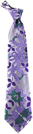 VS-36 - Mens Ultra Modern Tie and Hanky Set - Silk - Lavender - Purple - Green