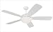  : Monte Carlo 5DI52WHD Discus Fan - White Contemporary Ceiling Fan 52