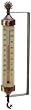 Chaney Instrument 10-3/4-Inch Weathered Copper Tube Thermometer