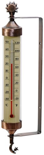 Chaney Instrument 10-3/4-Inch Weathered Copper Tube Thermometer