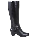 Clarks Women's Leyden Jumper Boot,Black,9 M US
