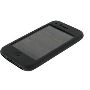 Apple iPhone 3G Black Silicone Skin Case Cover (Not Compatible wth 1st Generation iPhone)