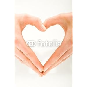 Wallmonkeys Peel and Stick Wall Decals - The Form of Heart Shaped by Female Hands - Removable Graphic Wallmonkeys Peel and Stick Wall Decals - The Form of Heart Shaped by Female Hands - Removable Graphic