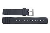 Casio Replacement 16mm Black Watch Band - P3011