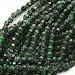 Czech Fire Polish Glass Beads 4mm Round Green Malachite (50)