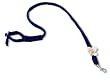 Blue Velvet Leash with White Flower - 4 FT