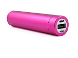 Anker Walkpower 2600mAh Colorful External Battery Pack and Charger (Power Bank) for HTC: Sensation XL, Radar, Sprint EVO 4G, AT&T Inspire 4G, Vivid 4G, Incredible 2, Rezound; Samsung: Galaxy S II S2 I9100, T-mobile T989, Sprint Epic 4G Touch, Galaxy Nexus Prime, Galaxy Note, Focus S, Infuse - Pink, Small Size and Stylish