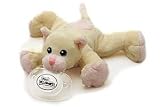 Plush Infant Pacifier Holder with Orthodontic Pacifier - Pink and White Cat