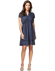 Indigo Collection Pure Modal Scallop Embroidered Dress
