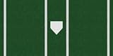 Pro Baseball Turf Home Plate Mat - 6'x12' Green