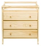 Emily 3-drawer Changing Table (changer pad included) in Natural Finish By DaVinci