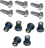 M5 Neoprene Well Nut M5 With 20mm Stainless Steel Pozi Screw (Pack 6) (E)