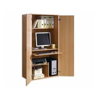 441: made in BRD - Büroschrank - PC Schrank - Computerschrank buche dek.