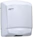 Saniflow M99A Optima Automatic Hand Dryer, Metal Sheet Cover, 1/16 Thick, White Epoxy Enamelled, Motor, induction, 3,300 rpm, maintenance-free and high durability, incorporates a safety thermostat, 1.500 W Heating element, 166 CFM Effective airflow, 194 CFM Free airflow