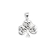W/18 Chain Necklace Shamrock Pendant - Sterling Silver Irish Celtic Trinity Knot and Shamrock Pendant