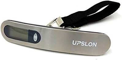 Upslon Digital Luggage Scale with Backlight Display, Great for Travel, 110lb/50kg, Stainless Steel Design