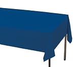 Navy Paper Tablecovers 54 inchx108 inch 1 pc