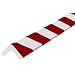 Independent Warehouse 60-6770-2 Knuffi Type H Polyurethane Foam Corner Bumper Guard, 196-3/4" Length x 1-7/8" Width x 1-1/4" Height, Red/White