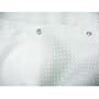 Zenith Prod. H21WW White Luxury Spa Fabric Shower Liner And Curtain