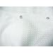 Zenith Prod. H21WW White Luxury Spa Fabric Shower Liner And Curtain