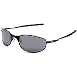Oakley Men's Tightrope Metal Sunglasses,Polished Black Frame/Black Iridium Lens,one size
